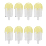 12Pcs Ice Cream Shape Candy Box Plastic Candy Case Container Wedding Party SuppliesYellow