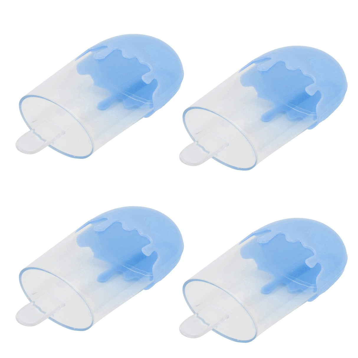 12Pcs Ice Cream Shape Candy Box Plastic Candy Case Container Wedding Party SuppliesBlue