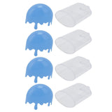12Pcs Ice Cream Shape Candy Box Plastic Candy Case Container Wedding Party SuppliesBlue