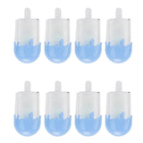 12Pcs Ice Cream Shape Candy Box Plastic Candy Case Container Wedding Party SuppliesBlue