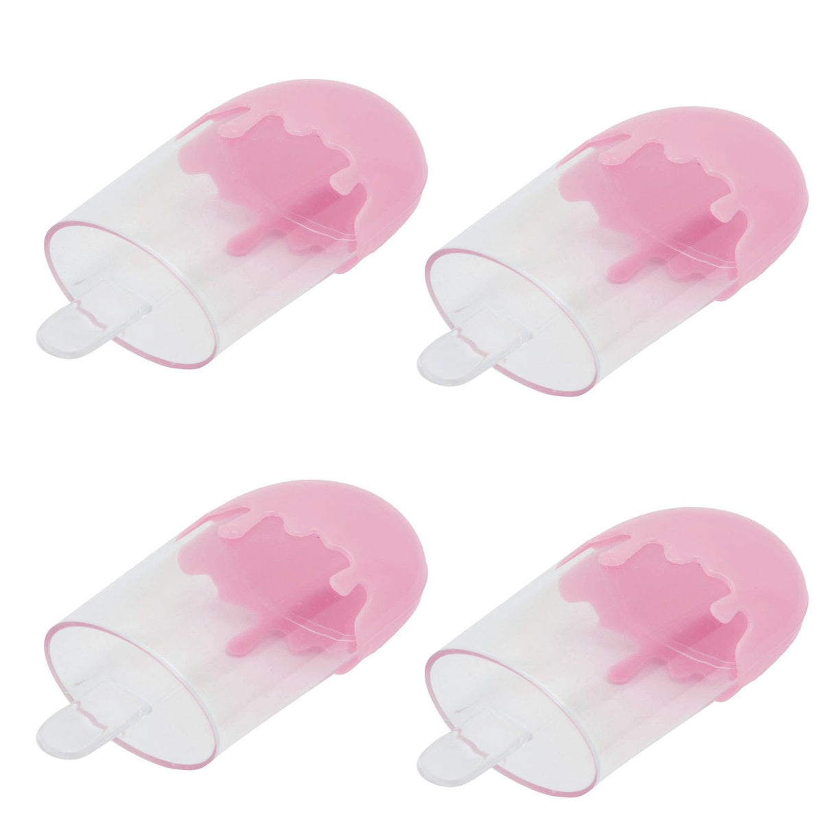 12Pcs Ice Cream Shape Candy Box Plastic Candy Case Container Wedding Party SuppliesPink