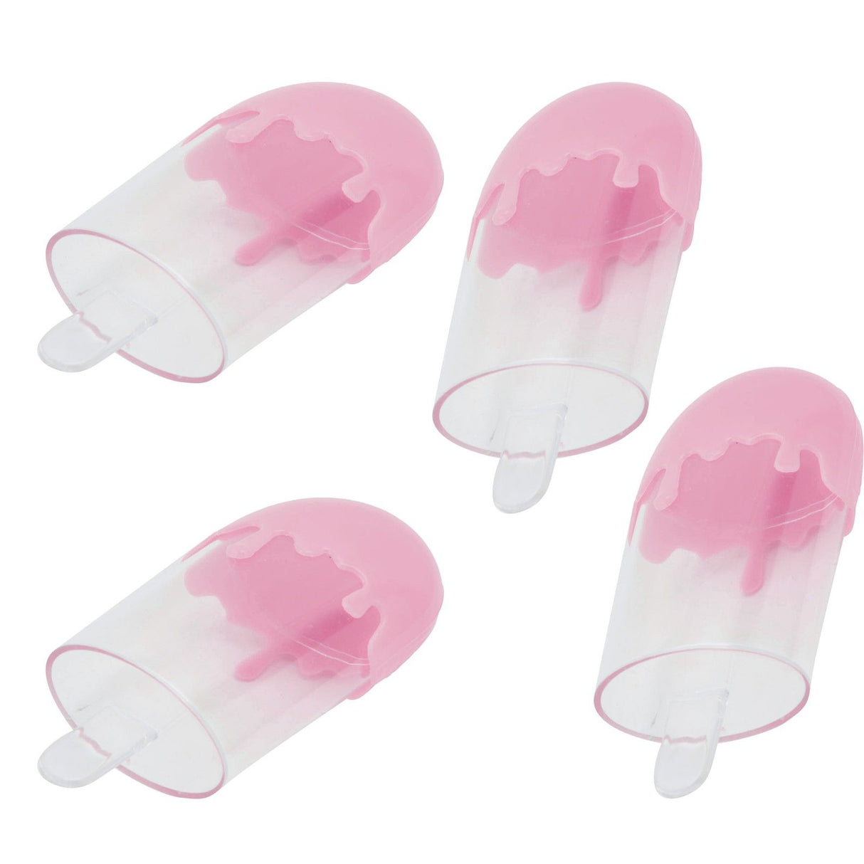 12Pcs Ice Cream Shape Candy Box Plastic Candy Case Container Wedding Party SuppliesPink