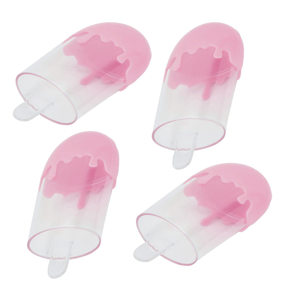 12Pcs Ice Cream Shape Candy Box Plastic Candy Case Container Wedding Party SuppliesPink