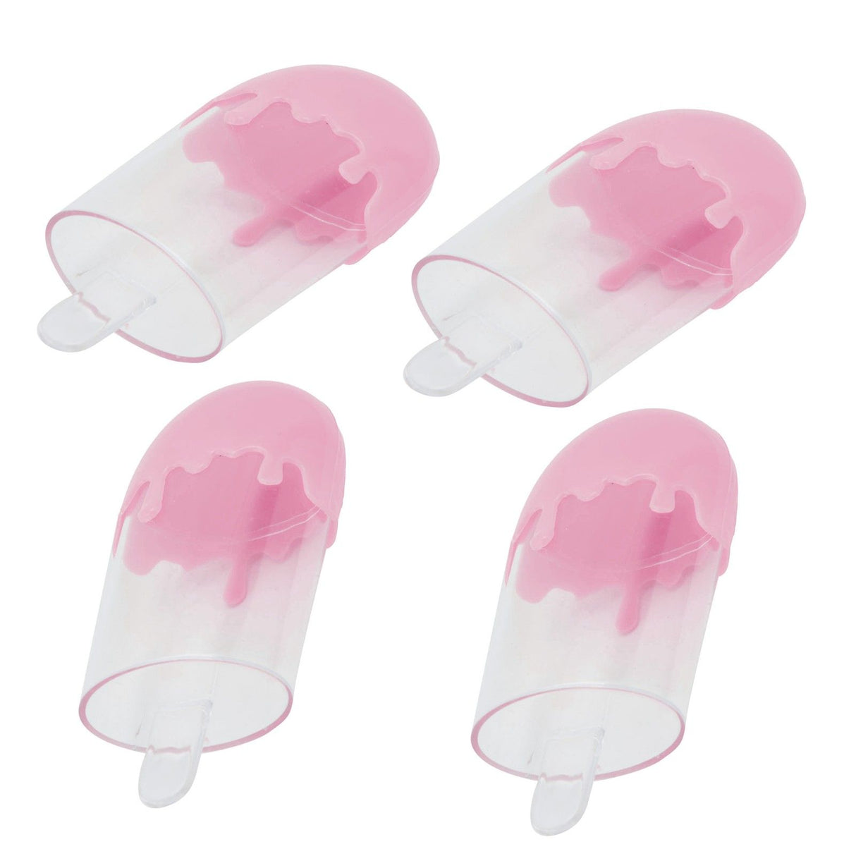 12Pcs Ice Cream Shape Candy Box Plastic Candy Case Container Wedding Party SuppliesPink