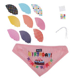 Dog Birthday Hat Creative Pet Birthday Party Hat Animal Dog One Year Old Creative Birthday Hat Supplies Pink - Front View