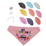 Dog Birthday Hat Creative Pet Birthday Party Hat Animal Dog One Year Old Creative Birthday Hat Supplies Pink - 45-Degree Angle