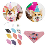 Dog Birthday Hat Creative Pet Birthday Party Hat Animal Dog One Year Old Creative Birthday Hat Supplies Pink