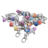 20PCS Cute Keychain Set with Cards Gift Bags for Baby Shower Bridal Shower Wedding Charm Party Favors - Front View