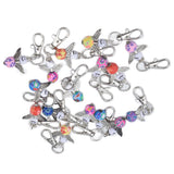 20PCS Cute Keychain Set with Cards Gift Bags for Baby Shower Bridal Shower Wedding Charm Party Favors - Side View