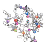 20PCS Cute Keychain Set with Cards Gift Bags for Baby Shower Bridal Shower Wedding Charm Party Favors - 45-Degree Angle