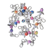 20PCS Cute Keychain Set with Cards Gift Bags for Baby Shower Bridal Shower Wedding Charm Party Favors - Low Angle