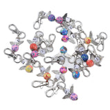 20PCS Cute Keychain Set with Cards Gift Bags for Baby Shower Bridal Shower Wedding Charm Party Favors