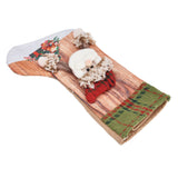 Christmas Stocking Three Dimensional Printed Christmas Stocking Gift Bag Ornament for Christmas Tree Fireplace HangingElderly - Close-Up Angle