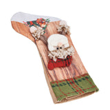 Christmas Stocking Three Dimensional Printed Christmas Stocking Gift Bag Ornament for Christmas Tree Fireplace HangingElderly