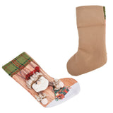 Christmas Stocking Three Dimensional Printed Christmas Stocking Gift Bag Ornament for Christmas Tree Fireplace HangingElderly - Extra Image