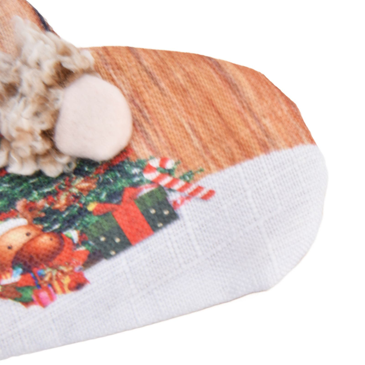Christmas Stocking Three Dimensional Printed Christmas Stocking Gift Bag Ornament for Christmas Tree Fireplace HangingElderly