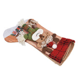 Christmas Stocking Three Dimensional Printed Christmas Stocking Gift Bag Ornament for Christmas Tree Fireplace HangingDeer