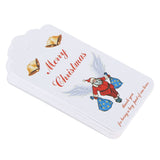 20PCS Keychain Bells Angel Stars Creative Christmas Decoration Gift Santa Claus Pendant Candy Bag Set Green