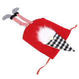 Christmas Gift Bag Faceless Santa Claus Drawstring Pouch Treat Bag for Christmas PartyRed