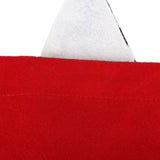 Christmas Gift Bag Faceless Santa Claus Drawstring Pouch Treat Bag for Christmas PartyRed - Extra Image