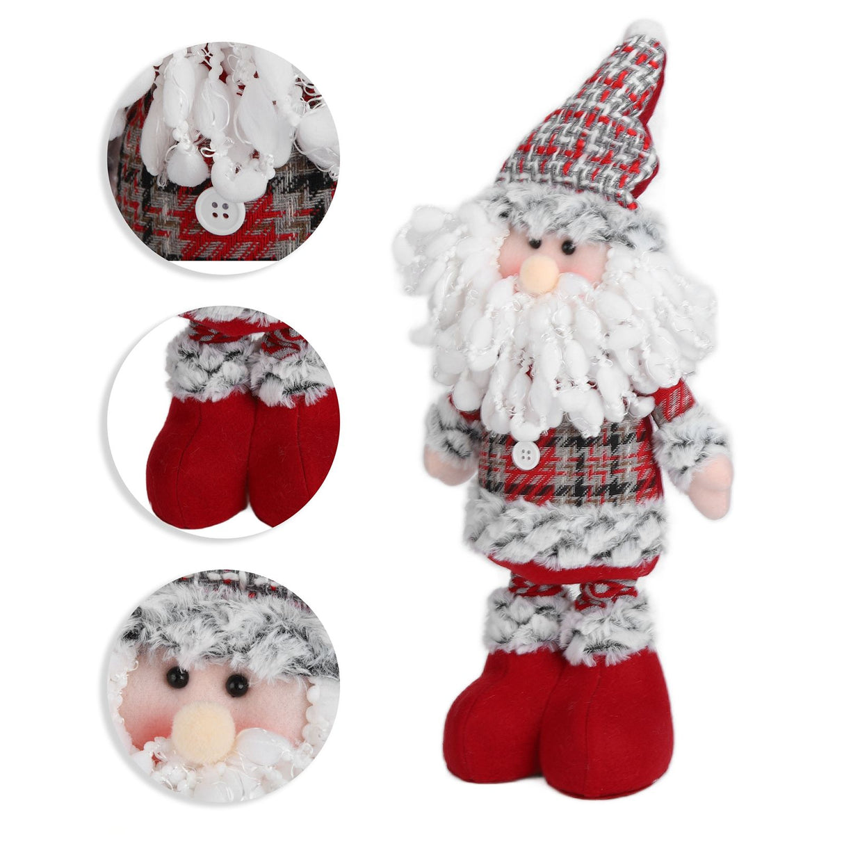 Retractable Christmas Innovative Doll Toy Home Decoration for Christmas BirthdaySanta Claus