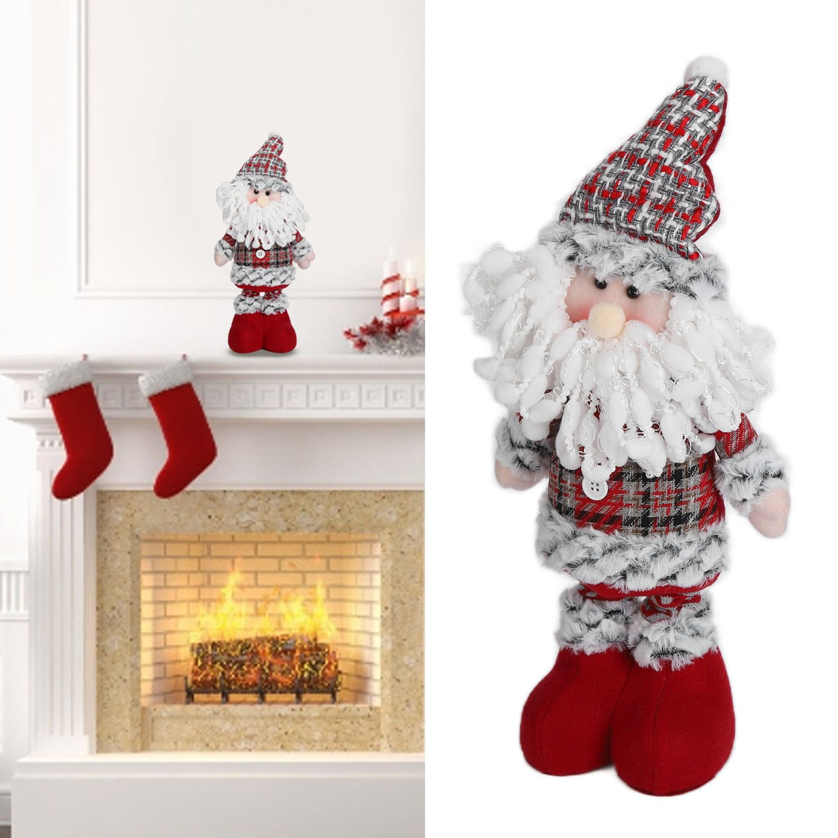 Retractable Christmas Innovative Doll Toy Home Decoration for Christmas BirthdaySanta Claus