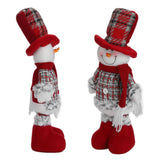 Retractable Christmas Innovative Doll Toy Home Decoration for Christmas BirthdaySnowman - Low Angle
