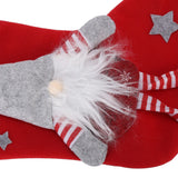 Christmas Hanging Ornaments Plush Faceless Old Man Christmas Stockings DecorationRed