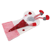 Christmas Ornaments Christmas Ornaments with Legs Plush Faceless Old Man in Deep Forest Christmas StockingsWhite