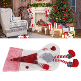 Christmas Ornaments Christmas Ornaments with Legs Plush Faceless Old Man in Deep Forest Christmas StockingsWhite - Extra Image
