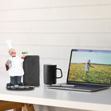 Resin Mustache Chef Figurine Fashion Small Ornaments Message Board Food Shop Hotel Decorations - Extra Image