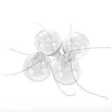 10Pcs/Set Decorative Hanging Ball Reusable Fillable Transparent Christmas Ball for Holiday Party6cm