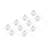 10Pcs/Set Decorative Hanging Ball Reusable Fillable Transparent Christmas Ball for Holiday Party6cm
