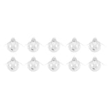 10Pcs/Set Decorative Hanging Ball Reusable Fillable Transparent Christmas Ball for Holiday Party6cm - Low Angle