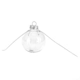 10Pcs/Set Decorative Hanging Ball Reusable Fillable Transparent Christmas Ball for Holiday Party6cm - Extra Image