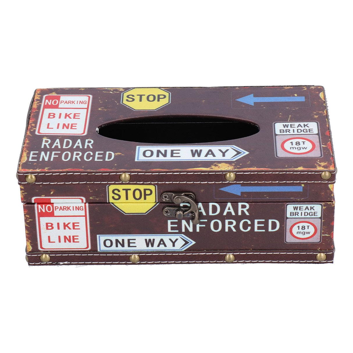 Tissue Box Vintage Composite Wood Napkin Paper Box for Household Living Room Restaurant