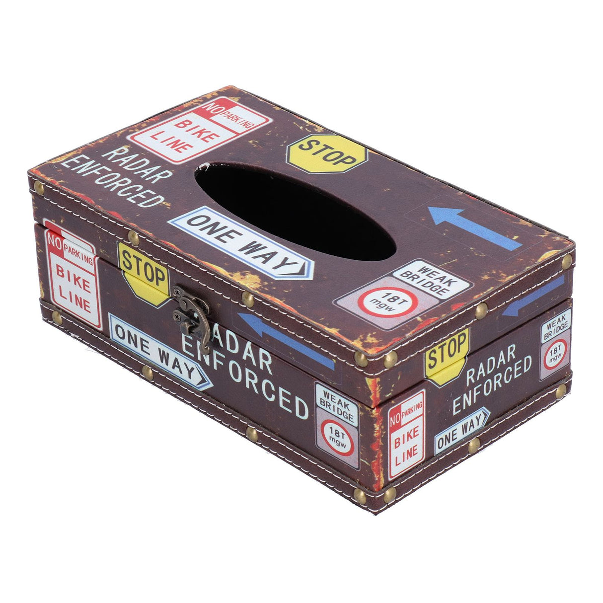 Tissue Box Vintage Composite Wood Napkin Paper Box for Household Living Room Restaurant