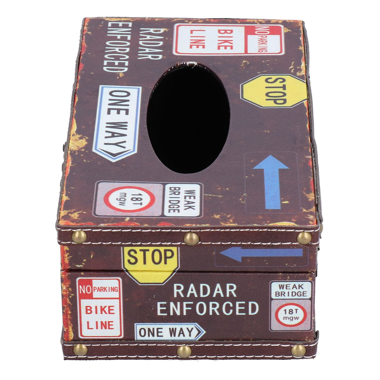 Tissue Box Vintage Composite Wood Napkin Paper Box for Household Living Room Restaurant