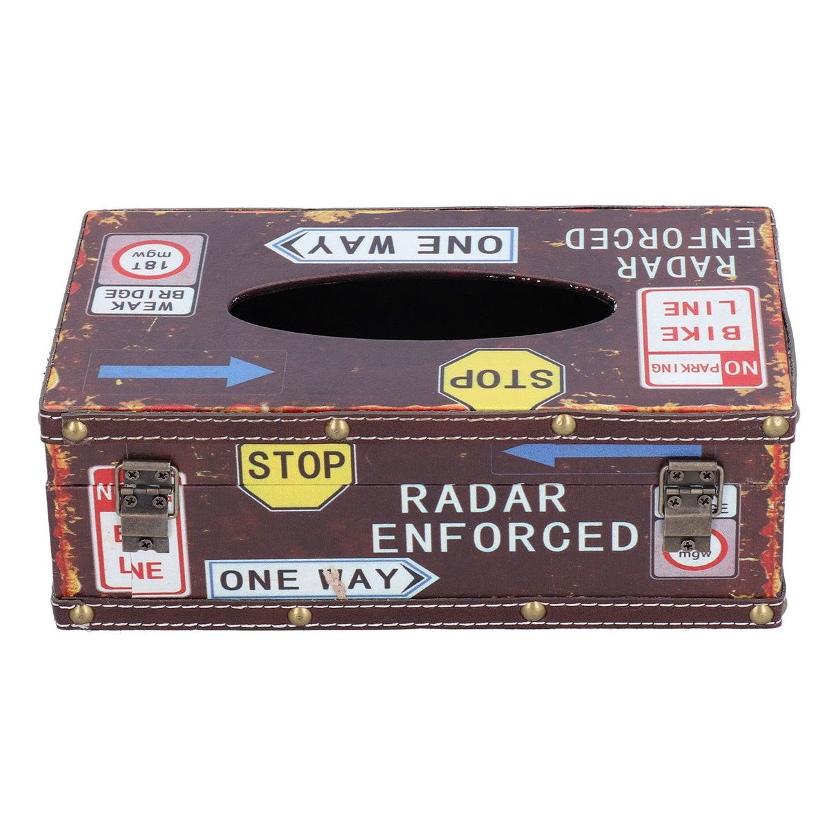 Tissue Box Vintage Composite Wood Napkin Paper Box for Household Living Room Restaurant