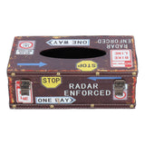 Tissue Box Vintage Composite Wood Napkin Paper Box for Household Living Room Restaurant