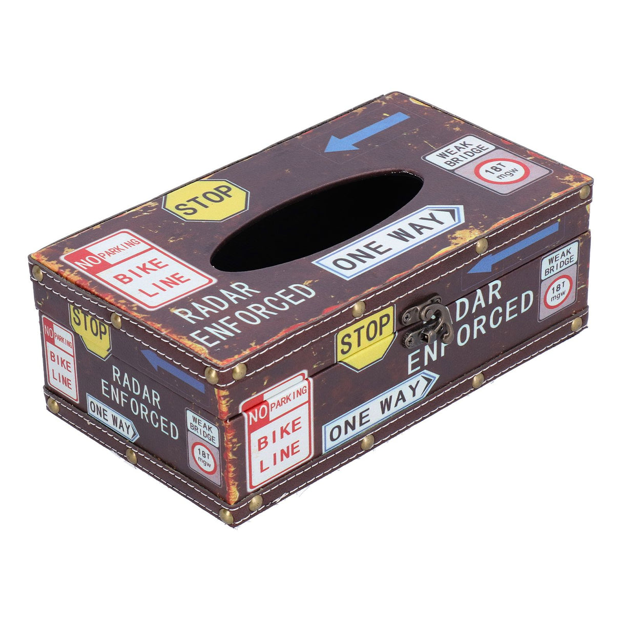 Tissue Box Vintage Composite Wood Napkin Paper Box for Household Living Room Restaurant