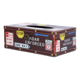 Tissue Box Vintage Composite Wood Napkin Paper Box for Household Living Room Restaurant