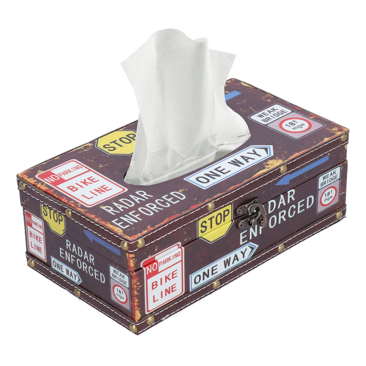 Tissue Box Vintage Composite Wood Napkin Paper Box for Household Living Room Restaurant