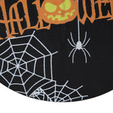 Spider Web Pattern Welcome Sign Wooden Hanging Door Hanger for Halloween Family Gathering BlackBowknot Included - Extra Image
