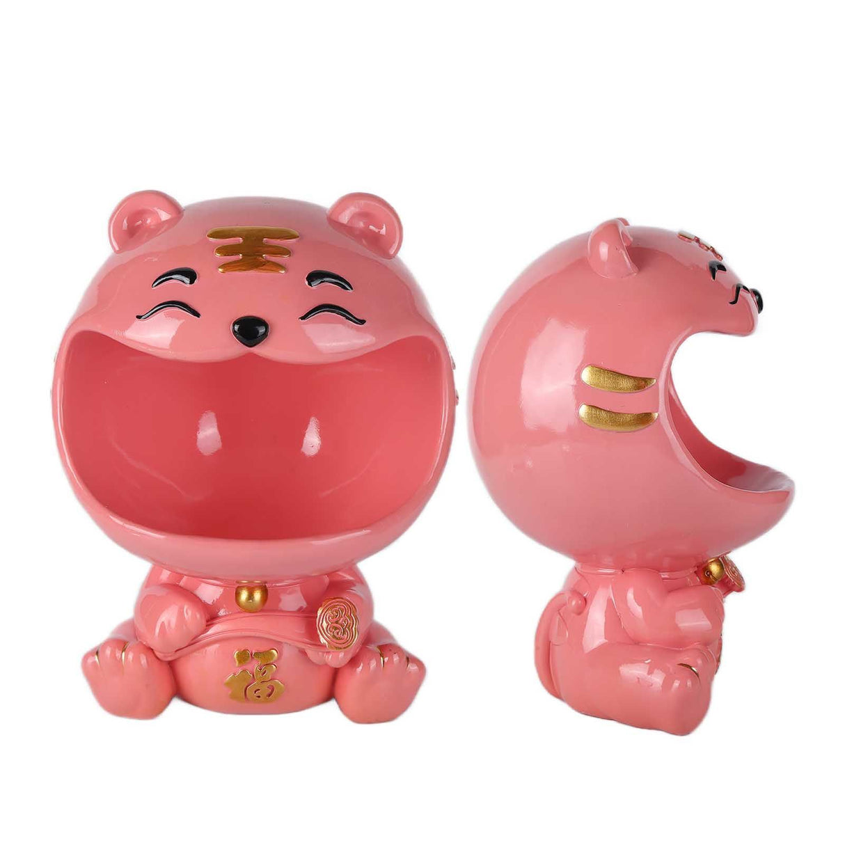 Cut Animal Shaped Key Phone Storage Basket Container Home Entryway Decor Accessory Display MoldPink