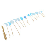 13PCS Moon Phase Wall Hanging Decor Banners Hanging Ornaments for Bedroom Home Office Nursery Wall Art