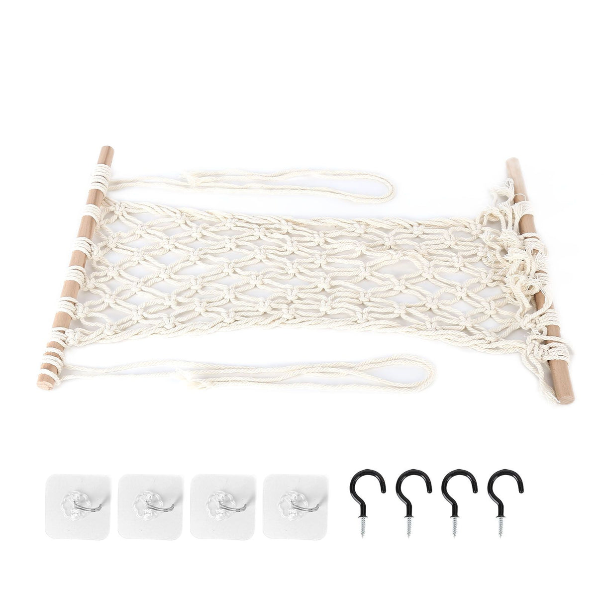 Simple Hanging Fruit Basket Fruit Hammock Holder Net Cotton Rope Hanger for Kitchen Home Decor