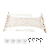 Simple Hanging Fruit Basket Fruit Hammock Holder Net Cotton Rope Hanger for Kitchen Home Decor - Front View