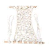 Simple Hanging Fruit Basket Fruit Hammock Holder Net Cotton Rope Hanger for Kitchen Home Decor - Close-Up Angle