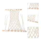 Simple Hanging Fruit Basket Fruit Hammock Holder Net Cotton Rope Hanger for Kitchen Home Decor